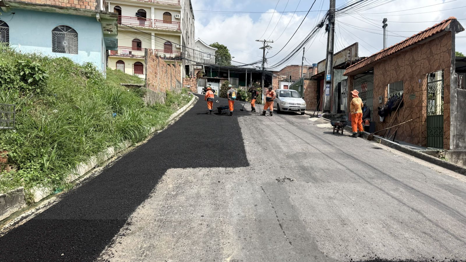 Prefeitura de Manaus amplia frente de obras e realiza manutenção asfáltica no bairro São José Operário